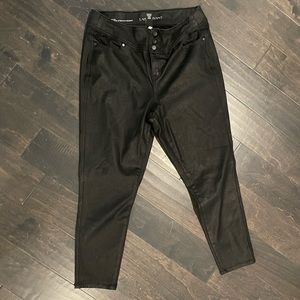 Lane Bryant Leather-Look Denim